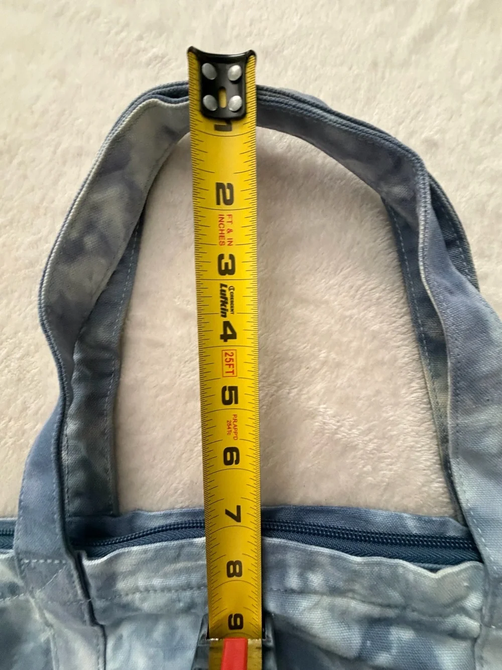PINK Victoria's Secret Blue Tie-Dye Lightweight Denim Tote Bag